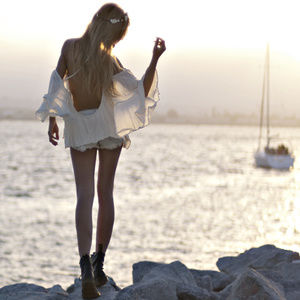 Jen's Pirate Booty 'Wildlife' Cream Gauze Top